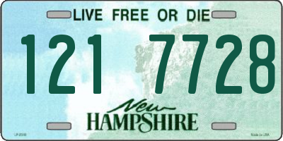 NH license plate 1217728