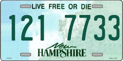 NH license plate 1217733
