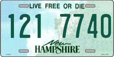 NH license plate 1217740