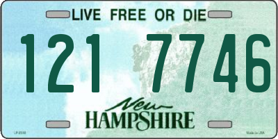 NH license plate 1217746