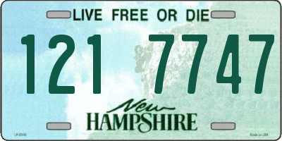 NH license plate 1217747