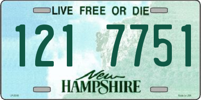 NH license plate 1217751