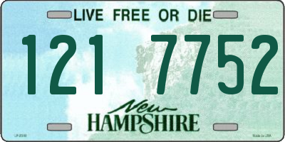 NH license plate 1217752