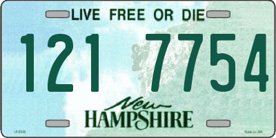 NH license plate 1217754
