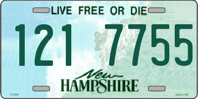 NH license plate 1217755
