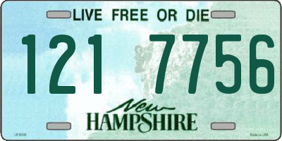 NH license plate 1217756