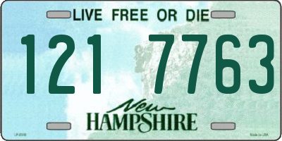 NH license plate 1217763