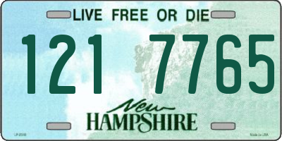 NH license plate 1217765
