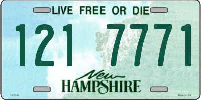 NH license plate 1217771