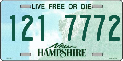 NH license plate 1217772