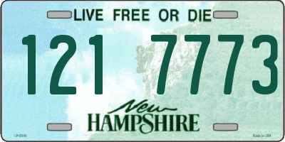 NH license plate 1217773