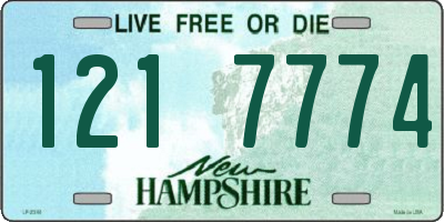NH license plate 1217774