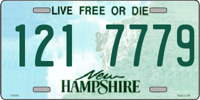 NH license plate 1217779