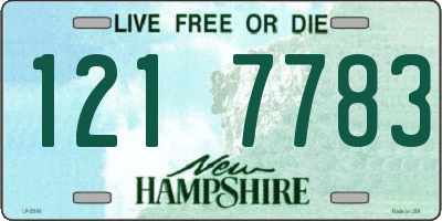 NH license plate 1217783