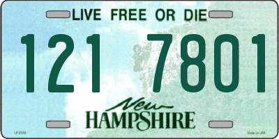 NH license plate 1217801