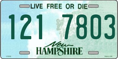 NH license plate 1217803