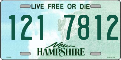 NH license plate 1217812