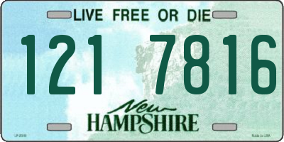 NH license plate 1217816