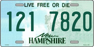 NH license plate 1217820