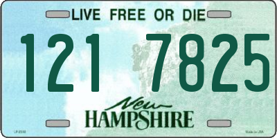 NH license plate 1217825