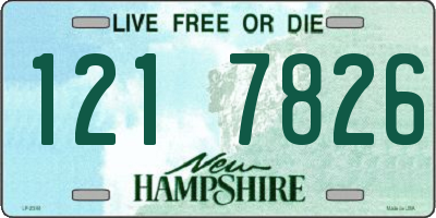 NH license plate 1217826