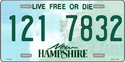 NH license plate 1217832