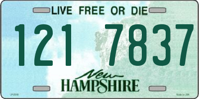 NH license plate 1217837
