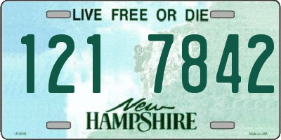 NH license plate 1217842