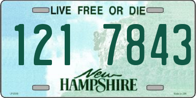 NH license plate 1217843