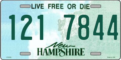 NH license plate 1217844