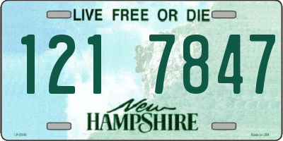 NH license plate 1217847