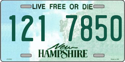 NH license plate 1217850
