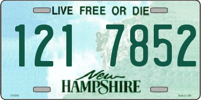 NH license plate 1217852