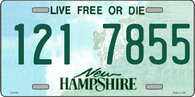 NH license plate 1217855