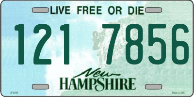 NH license plate 1217856