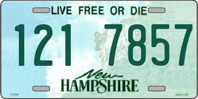 NH license plate 1217857