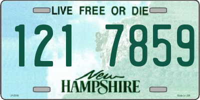 NH license plate 1217859