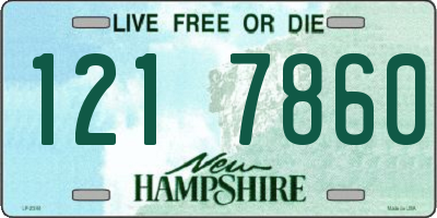 NH license plate 1217860