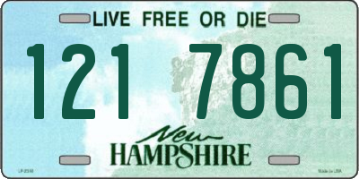 NH license plate 1217861