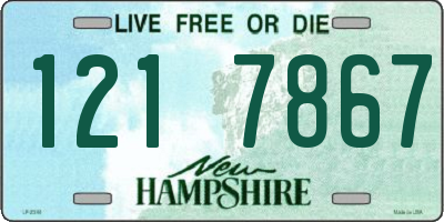 NH license plate 1217867