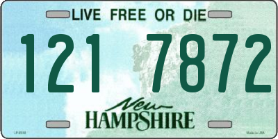 NH license plate 1217872