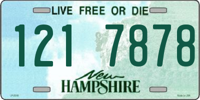 NH license plate 1217878