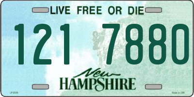 NH license plate 1217880