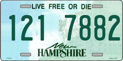 NH license plate 1217882