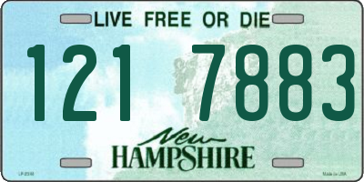NH license plate 1217883