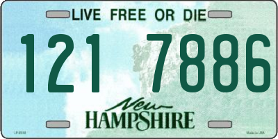 NH license plate 1217886