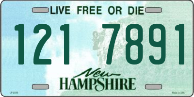 NH license plate 1217891