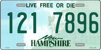 NH license plate 1217896