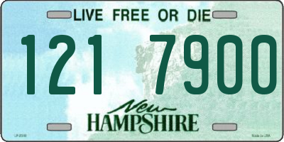 NH license plate 1217900