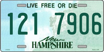 NH license plate 1217906